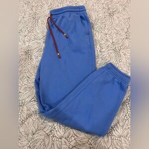 Fabletics Light Blue Fleece-Lined Joggers